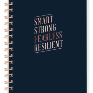 Smart Strong Fearless Resilient Faux Leather Spiral Journal (B&N Exclusive) Direct From Factory