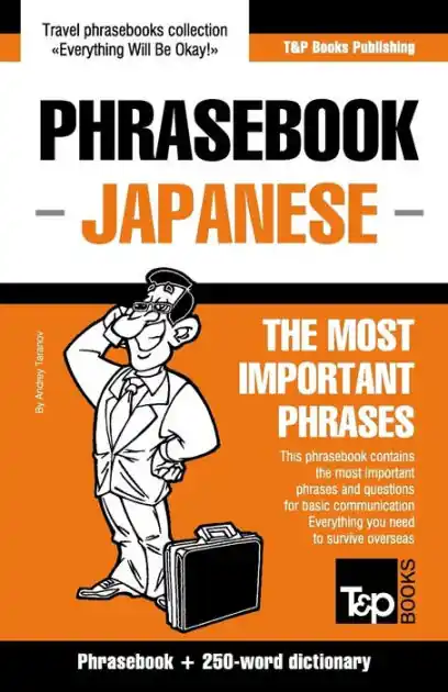English-Japanese phrasebook and 250-word mini dictionary Price Cut