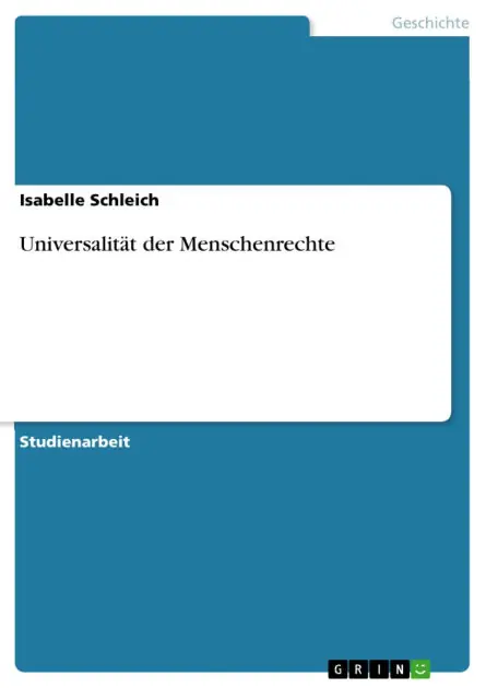 Universalität der Menschenrechte Exclusive