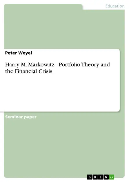 Harry M. Markowitz - Portfolio Theory and the Financial Crisis Secure Checkout